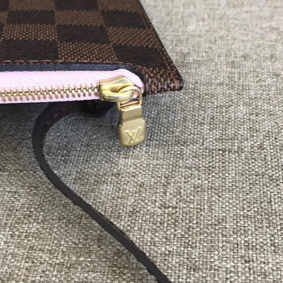 Auth NEW Louis Vuitton Neverfull MM damier pouch ballerina - Picture 9 of 10